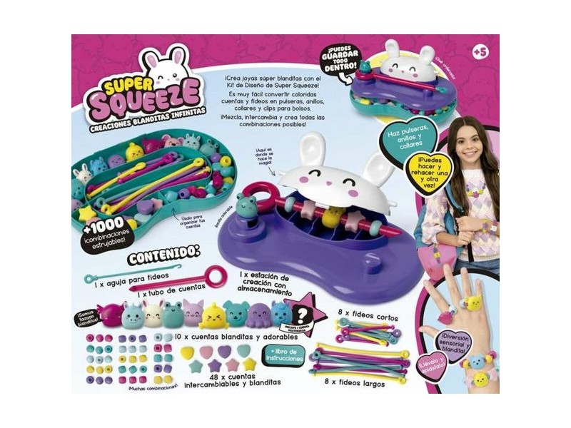 Комплект за Правене на Гривна и Огърлица Bizak Super Squeeze