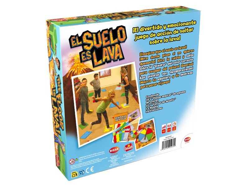 Настолна игра Bizak El Suelo Es Lava