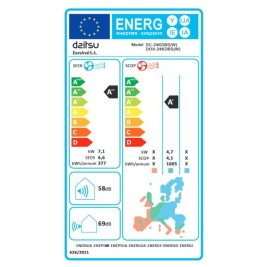 Канален климатик DAITSU ELECTRIC ACD24KDBS A+ A++ 2000 W