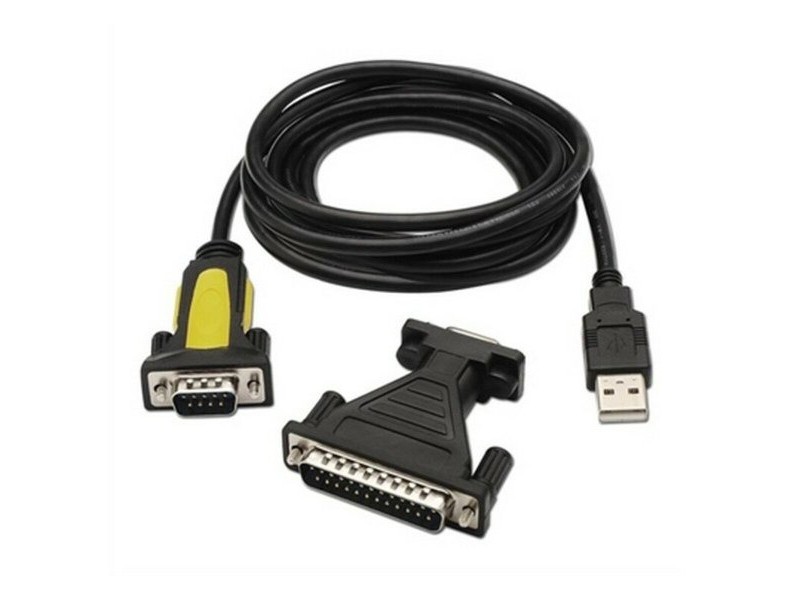 Адаптер за USB към RS232 NANOCABLE 10.03.0002 Черен 1,8 m