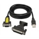 Адаптер за USB към RS232 NANOCABLE 10.03.0002 Черен 1,8 m