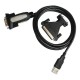 Адаптер за USB към RS232 NANOCABLE 10.03.0002 Черен 1,8 m