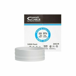 UTP категория 5 твърд мрежови кабел NANOCABLE 10.20.0304 305 m Сив 305 m