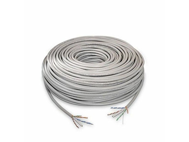 Твърд RJ45 кабел категория 6 UTP NANOCABLE 10.20.0504 305 m Сив 305 m