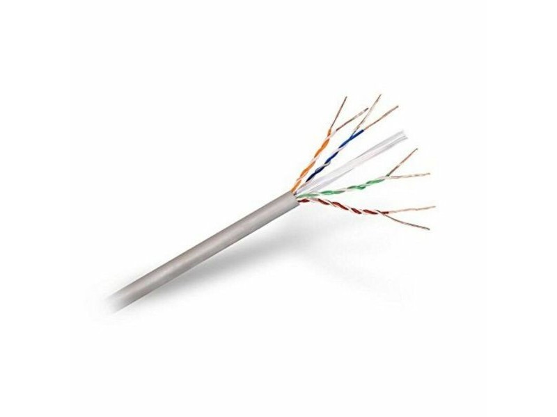 Твърд RJ45 кабел категория 6 UTP NANOCABLE 10.20.0504 305 m Сив 305 m
