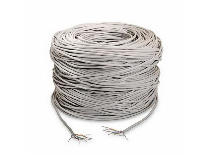Твърд RJ45 кабел категория 6 UTP NANOCABLE 10.20.0504 305 m Сив 305 m