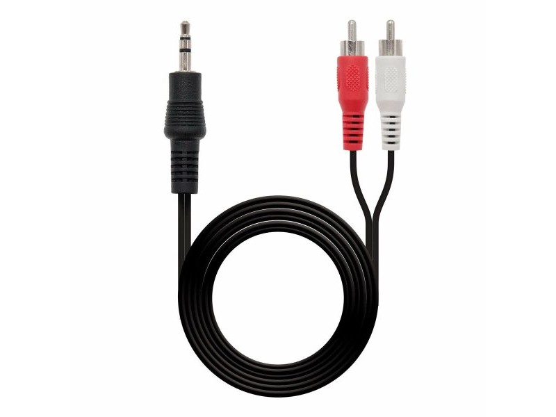Кабел с жак NANOCABLE 10.24.0310 10 m Мъжки RCA x 2