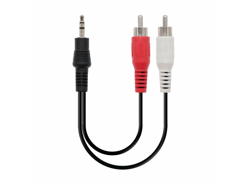 Кабел с жак NANOCABLE 10.24.0310 10 m Мъжки RCA x 2