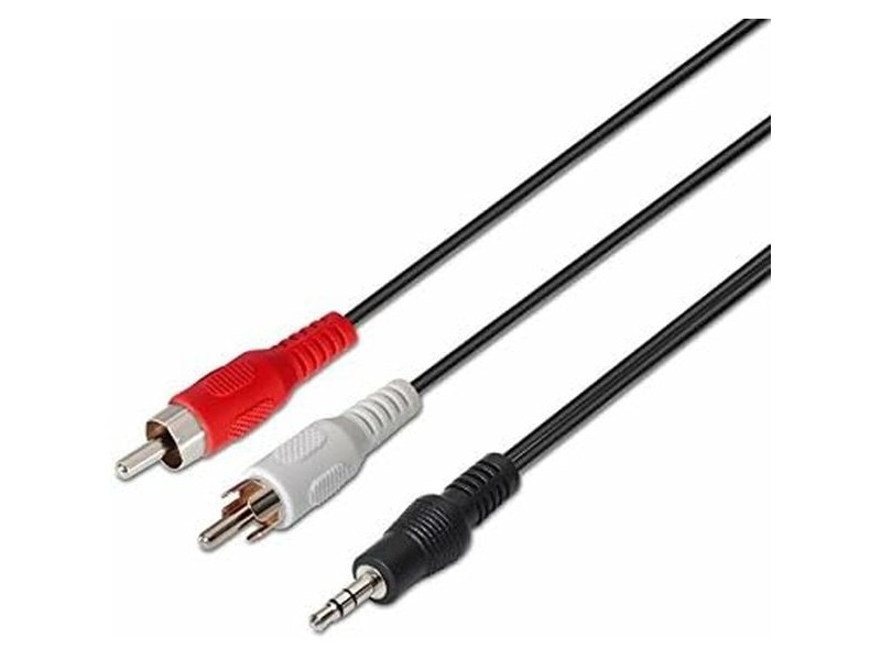 Кабел с жак NANOCABLE 10.24.0310 10 m Мъжки RCA x 2
