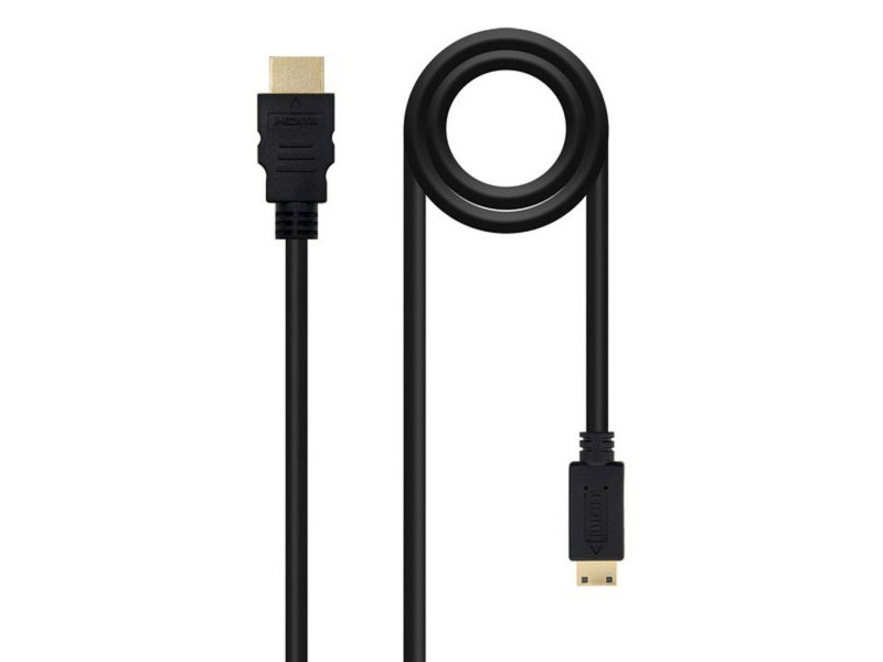 Кабел HDMI към мини HDMI NANOCABLE 10.15.0902 1,8 m Черен 1,8 m