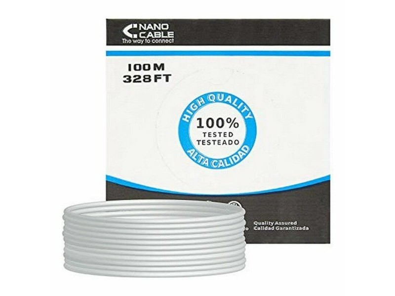 Категория 5 UTP кабел NANOCABLE 10.20.0302 (100 m) Сив 100 m Категория 5 UTP кабел NANOCABLE 10.20.0302 (100 m) Сив 100 m