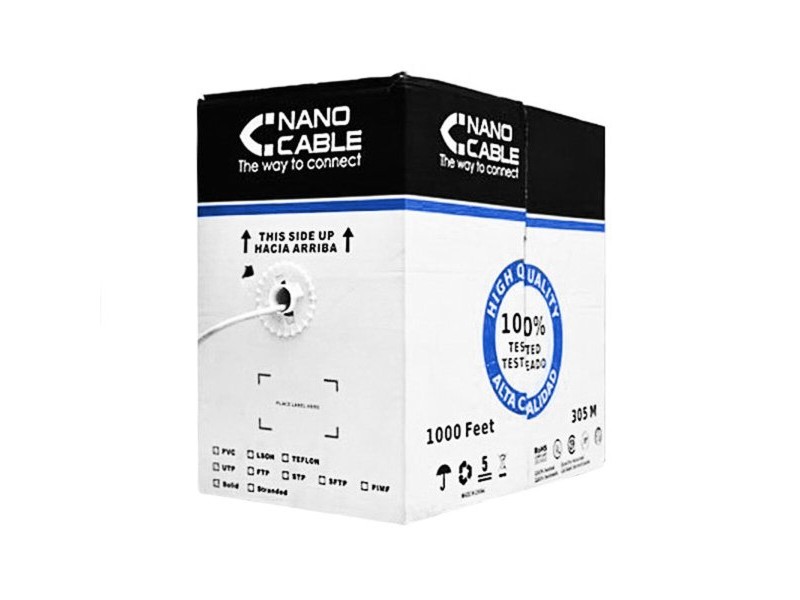 FTP категория 5 твърд мрежови кабел NANOCABLE 10.20.0704 305 m