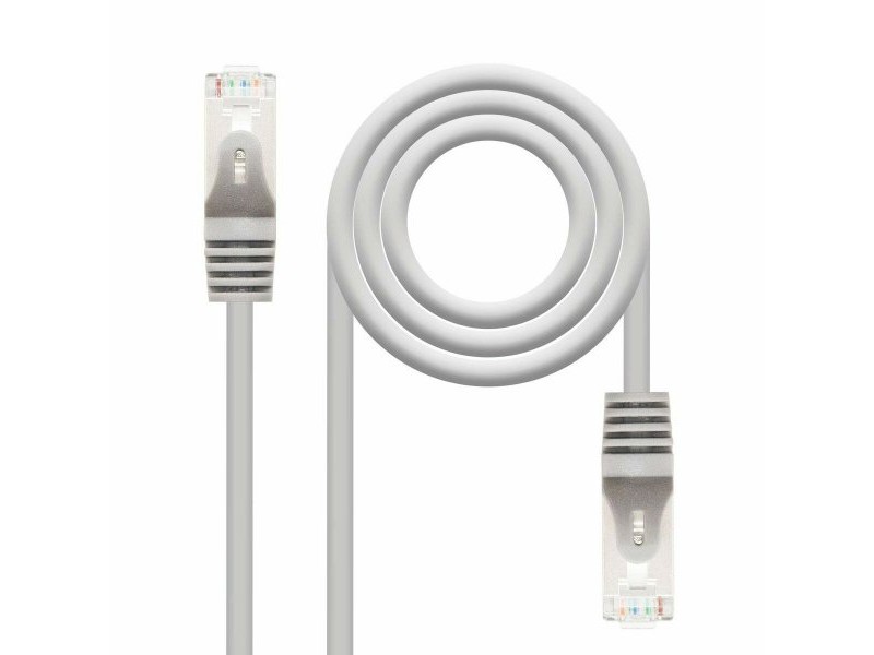 UTP категория 6 твърд мрежови кабел NANOCABLE 15m Cat6e Сив 15 m