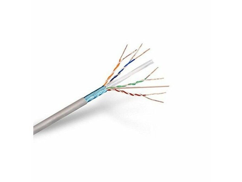 Твърд кабел RJ45 категория 6 FTP NANOCABLE 10.20.0902 100 m Сив 100 m