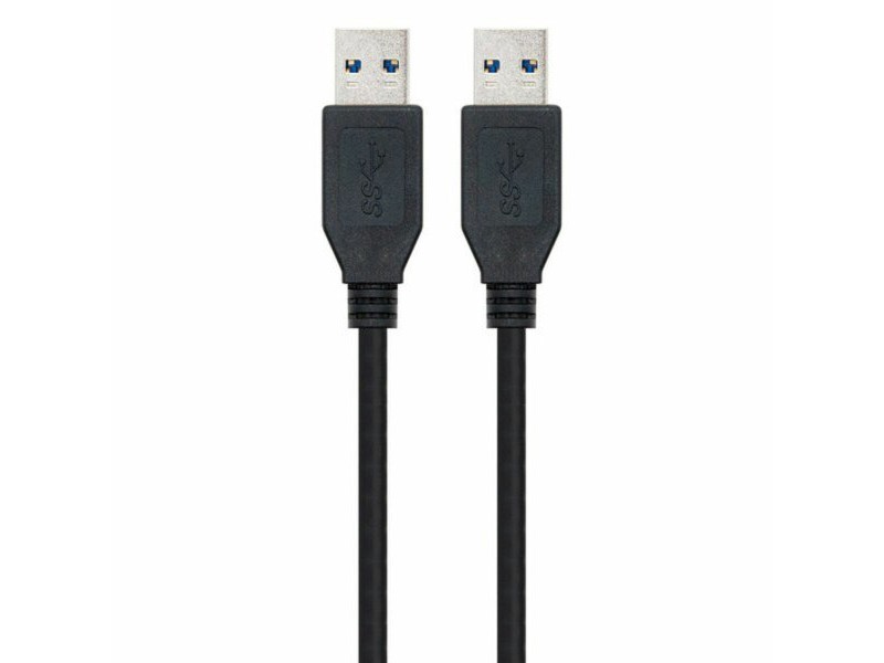 Кабел USB 3.0 A към USB A NANOCABLE 10.01.1002-BK Черен 2 m