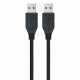 Кабел USB 3.0 A към USB A NANOCABLE 10.01.1002-BK Черен 2 m