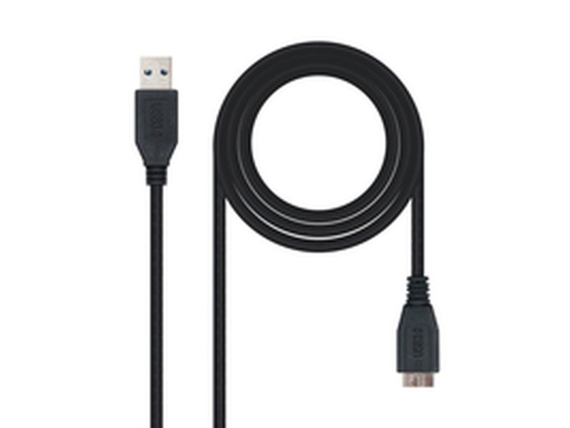 Кабел USB 3.0 A към микро USB B NANOCABLE 10.01.1102-BK Черен 2 m