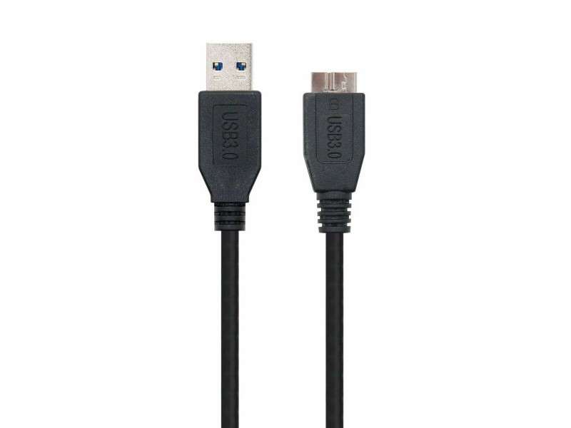 Кабел USB 3.0 A към микро USB B NANOCABLE 10.01.1102-BK Черен 2 m