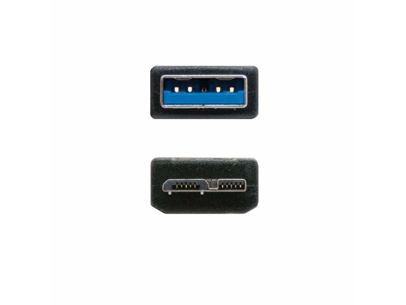 Кабел USB 3.0 A към микро USB B NANOCABLE 10.01.1102-BK Черен 2 m