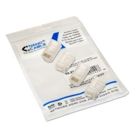 Конектор RJ45 категория 5 UTP NANOCABLE 10.21.0102-100 100 pcs Прозрачен