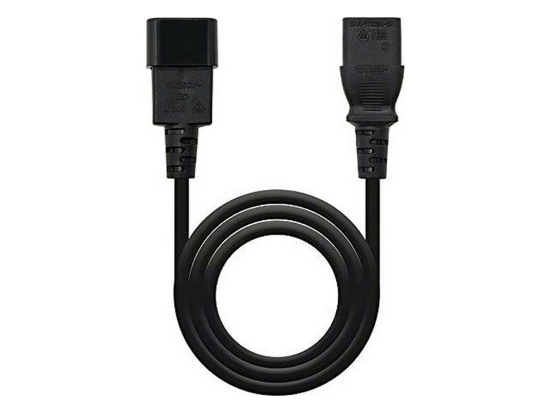 Захранващ кабел NANOCABLE 10.22.0202 1,5 m 1500W Черен