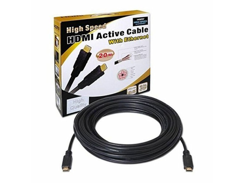 Кабел HDMI с етернет NANOCABLE 10.15.1820 20 m v1.4 Черен 20 m