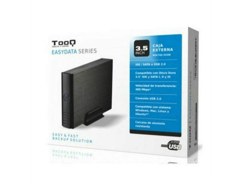 Външна кутия TooQ TQE-3520B HD 3.5 Външна кутия TooQ TQE-3520B HD 3.5