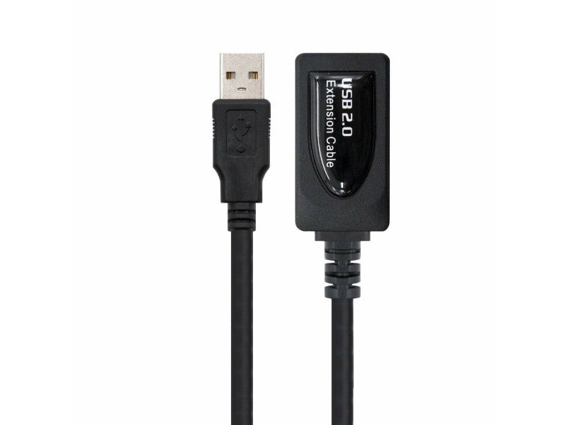 USB удължителен кабел NANOCABLE 10.01.0213 Черен 15 m