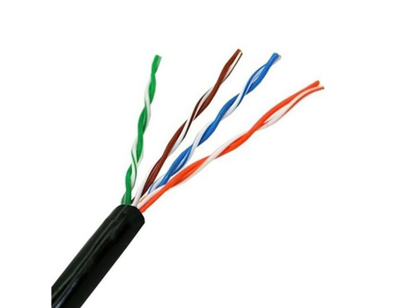 UTP категория 5 твърд мрежови кабел NANOCABLE 10.20.0304-EXT-BK 305 m Черен 305 m