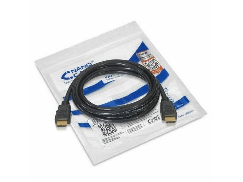 Кабел HDMI NANOCABLE HDMI V2.0, 1.5m V2.0 4K 1,5 m Черен 1,5 m