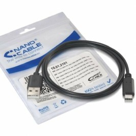 Кабел USB A към USB-C NANOCABLE 10.01.2102 Черен 2 m