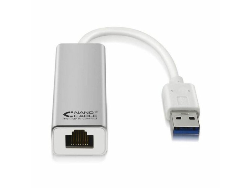 Адаптер за USB-C към DVI NANOCABLE USB 3.0/RJ-45, 0.15m