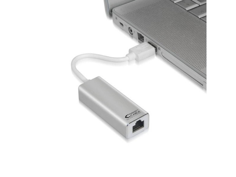 Адаптер за USB-C към DVI NANOCABLE USB 3.0/RJ-45, 0.15m