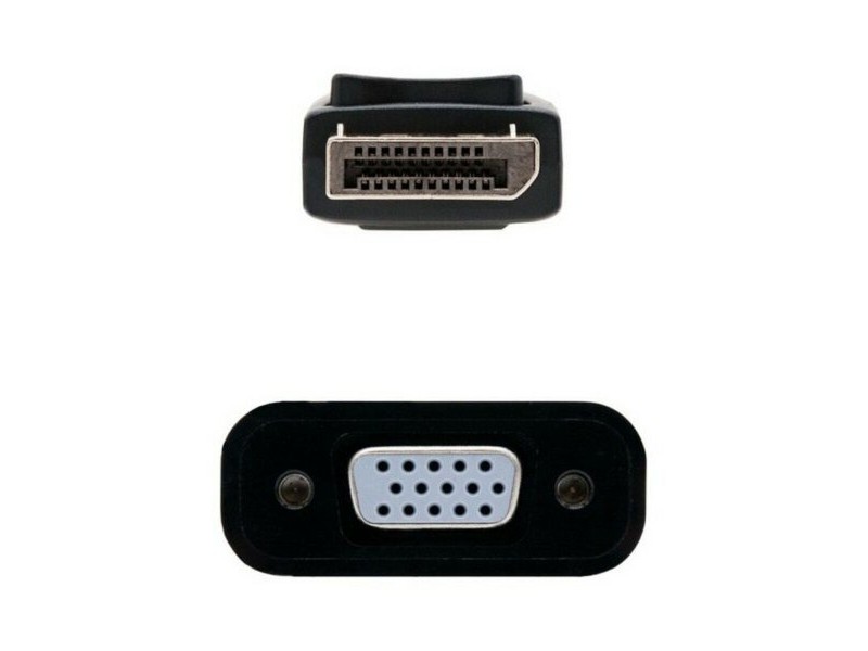 Адаптер за DisplayPort към SVGA NANOCABLE 10.16.0602 Черен 15 cm Адаптер за DisplayPort към SVGA NANOCABLE 10.16.0602 Черен 15 cm