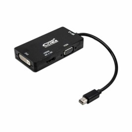 Mini Адаптер за DisplayPort към VGA/DVI/HDMI 3 en 1 NANOCABLE 10.16.3302-BK Черен