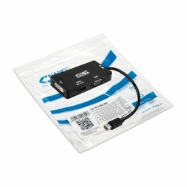 Mini Адаптер за DisplayPort към VGA/DVI/HDMI 3 en 1 NANOCABLE 10.16.3302-BK Черен