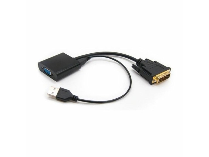 Адаптер за DVI към VGA NANOCABLE 10.16.2008-BK Черен