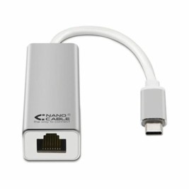 USB 3.0 към Гигабайт Ethernet Преобразувател NANOCABLE 10.03.0402 Сребрист