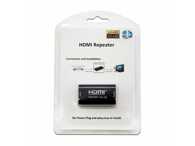 HDMI рипийтър NANOCABLE 10.15.1201 Черен