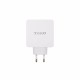 USB зарядно стена TooQ TQWC-2SC03WT Бял 48 W