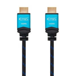 Кабел HDMI NANOCABLE 10.15.3701 V2.0 Черен/Син 1 m 4K Ultra HD