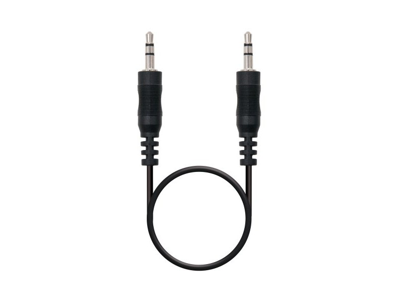 Аудио кабел с жак (3,5 mm) към 2 RCA кабел NANOCABLE 10.24.0120 20 cm