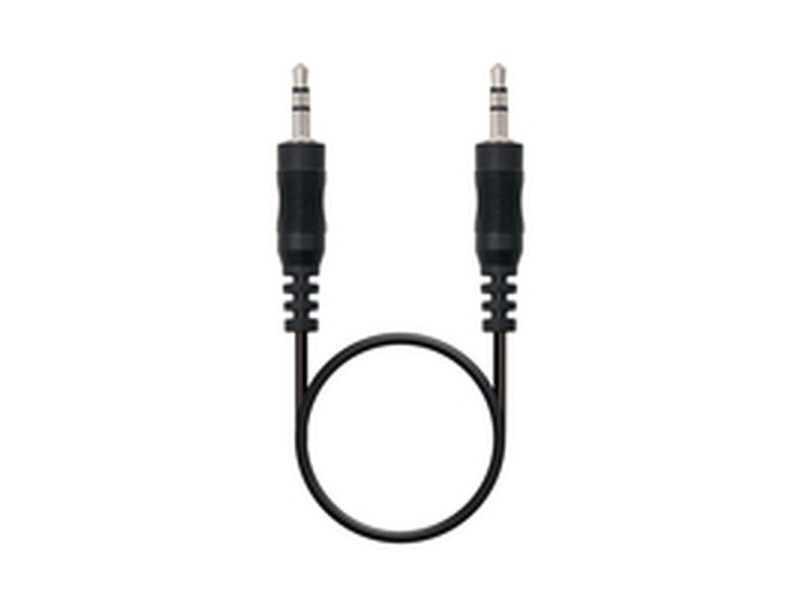 Аудио кабел с жак (3,5 mm) към 2 RCA кабел NANOCABLE 10.24.0120 20 cm