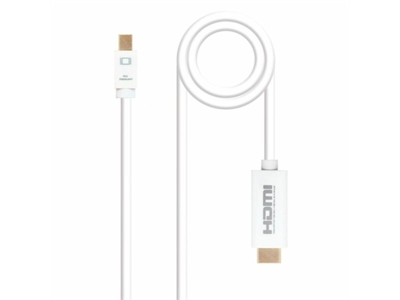 Адаптер за мини DisplayPort към HDMI NANOCABLE 10.15.4002 Бял 2 m