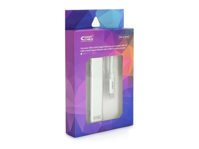 USB 3.0 към Гигабайт Ethernet Преобразувател NANOCABLE 10.03.0404