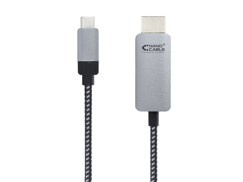 Кабел USB-C към HDMI NANOCABLE 10.15.5102 1,8 m Черен Кабел USB-C към HDMI NANOCABLE 10.15.5102 1,8 m Черен