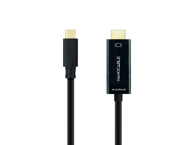 Кабел USB-C към HDMI NANOCABLE 10.15.5102 1,8 m Черен Кабел USB-C към HDMI NANOCABLE 10.15.5102 1,8 m Черен