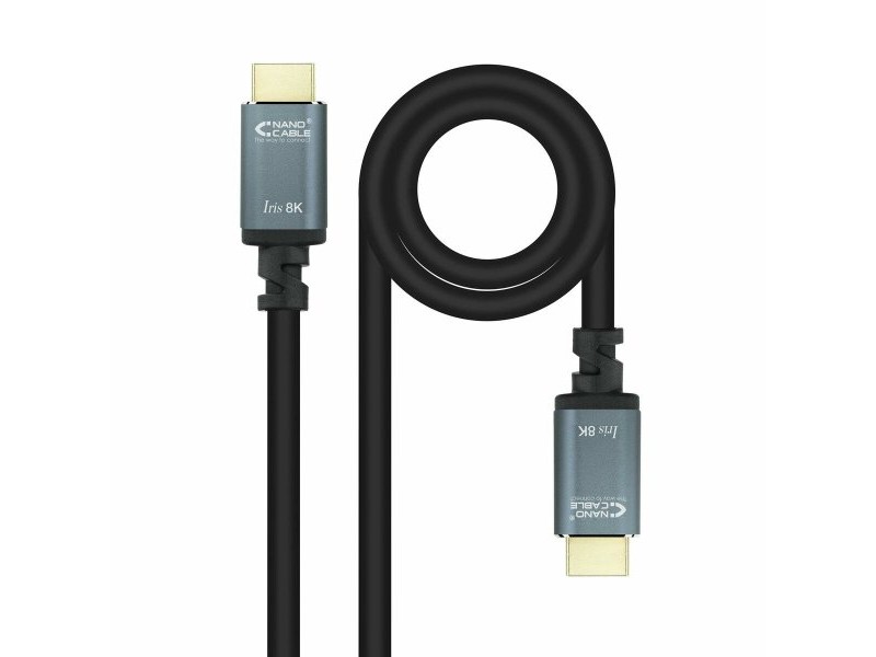 Кабел HDMI NANOCABLE 10.15.8002 Черен 2 m 8K Ultra HD
