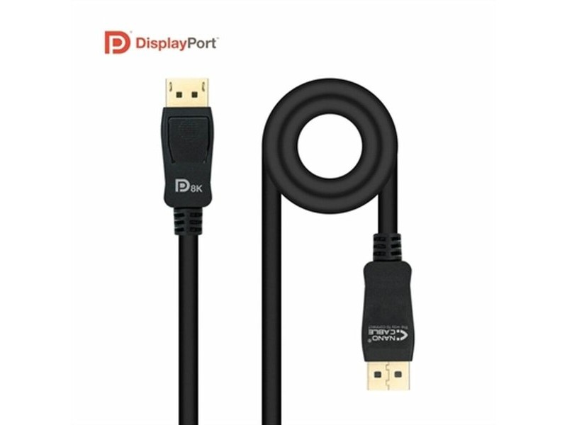 Кабел DisplayPort NANOCABLE 10.15.2501 Черен 1,5 m (1,5 m)