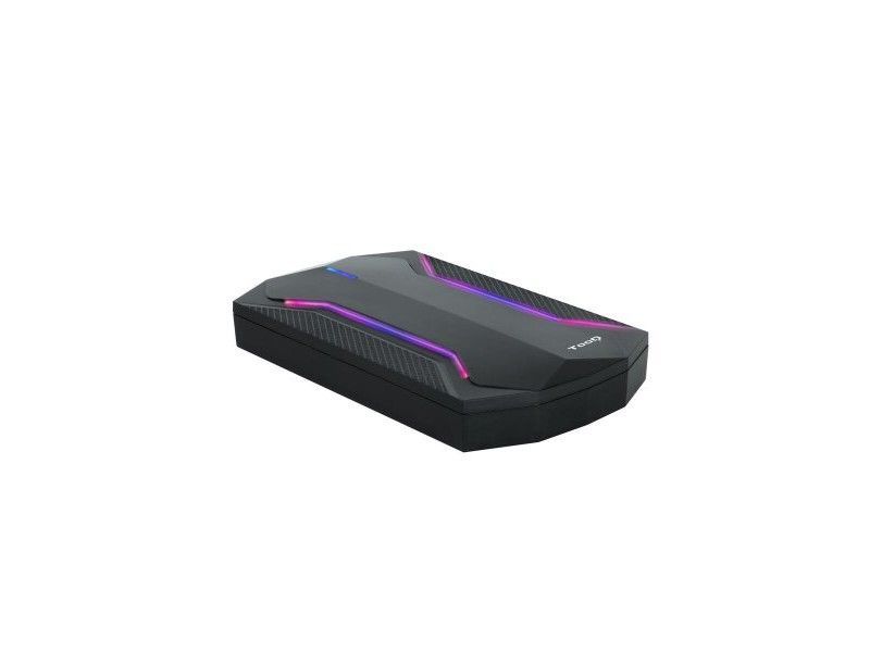 Корпус за твръд диск TooQ TQE-2599RGB Черен USB Микро USB Micro USB B USB 3.2